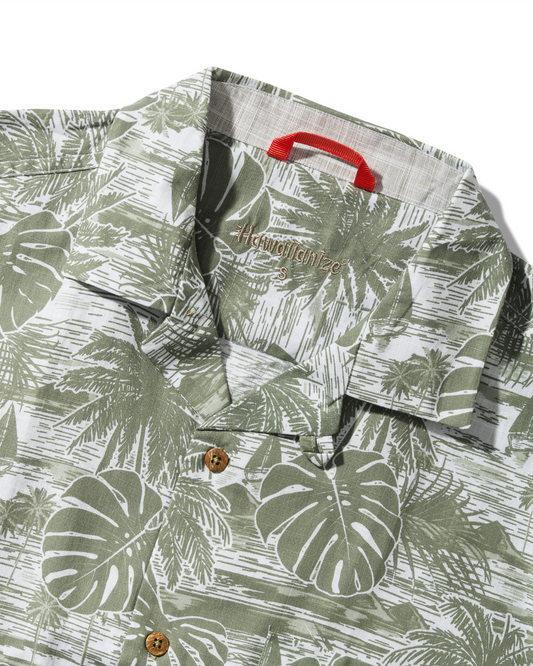 BAHAMAS Camp Shirt - Island Green