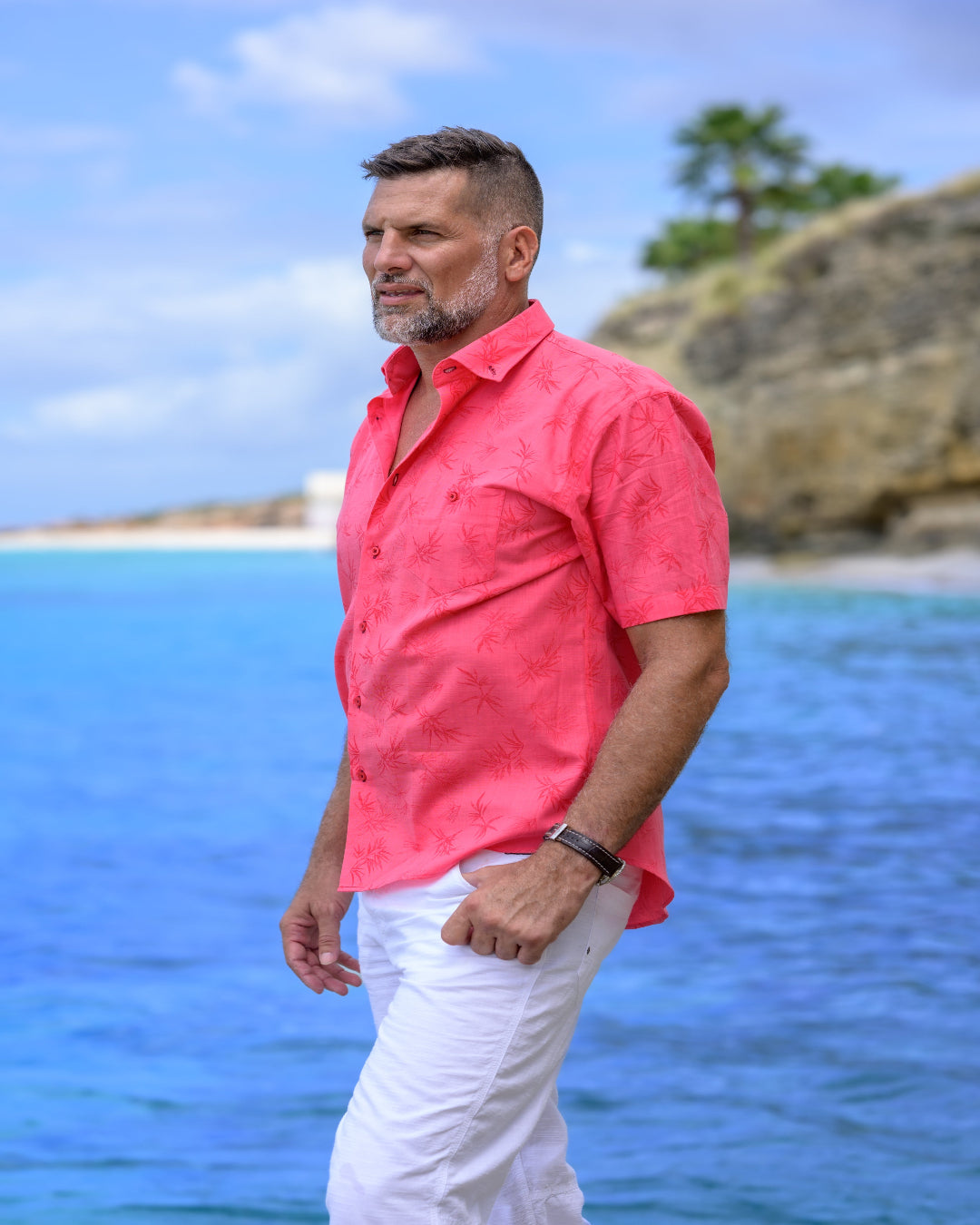 HAWAII Shirt - Hibiscus Red