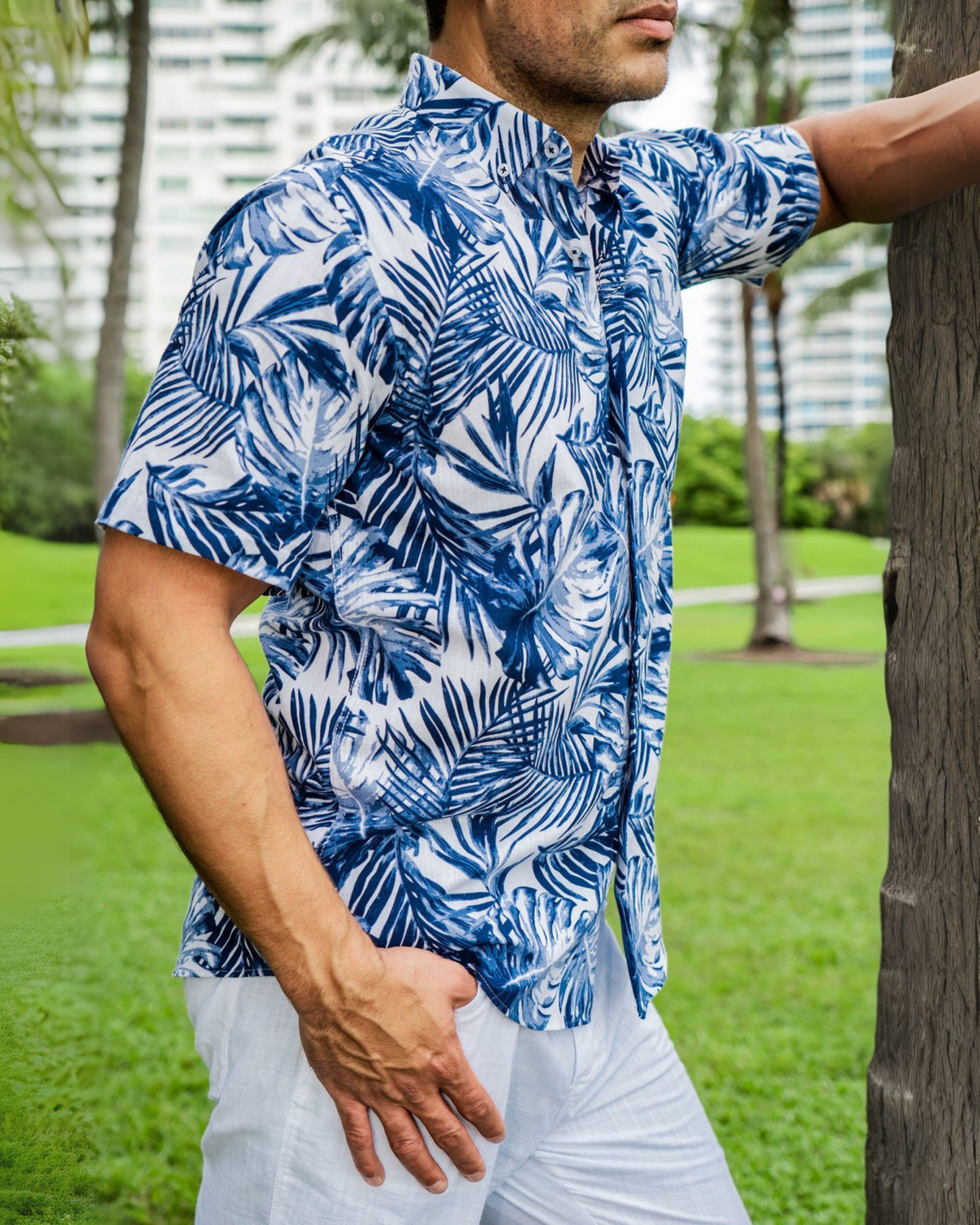 ALOHA Shirt - Ocean Blue
