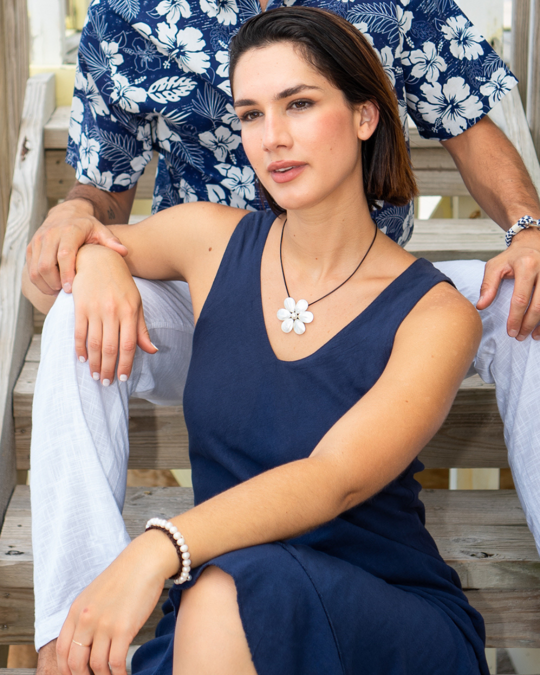 MOOREA Dress - Navy Blue