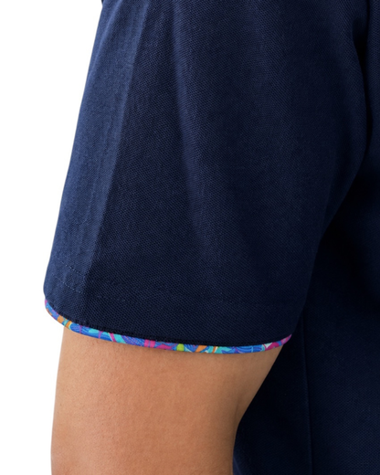 Hawaiianize Rainforest Polo - Navy