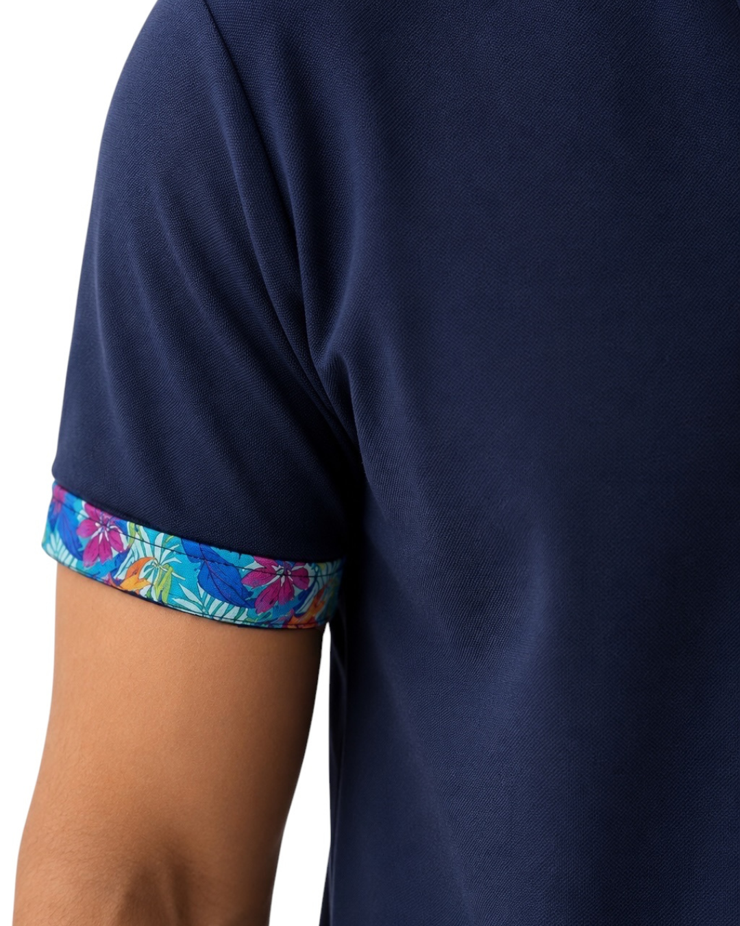 Hawaiianize Rainforest Polo - Navy