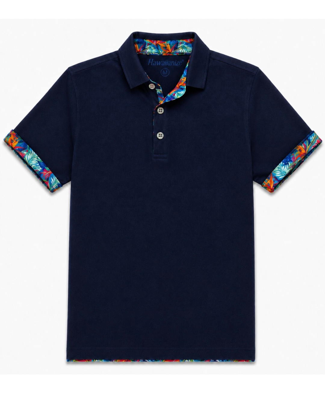 Hawaiianize Rainforest Polo - Navy
