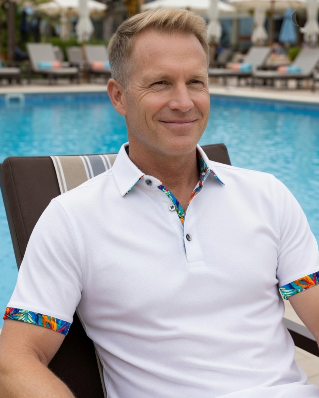 Hawaiianize Rainforest Polo - White