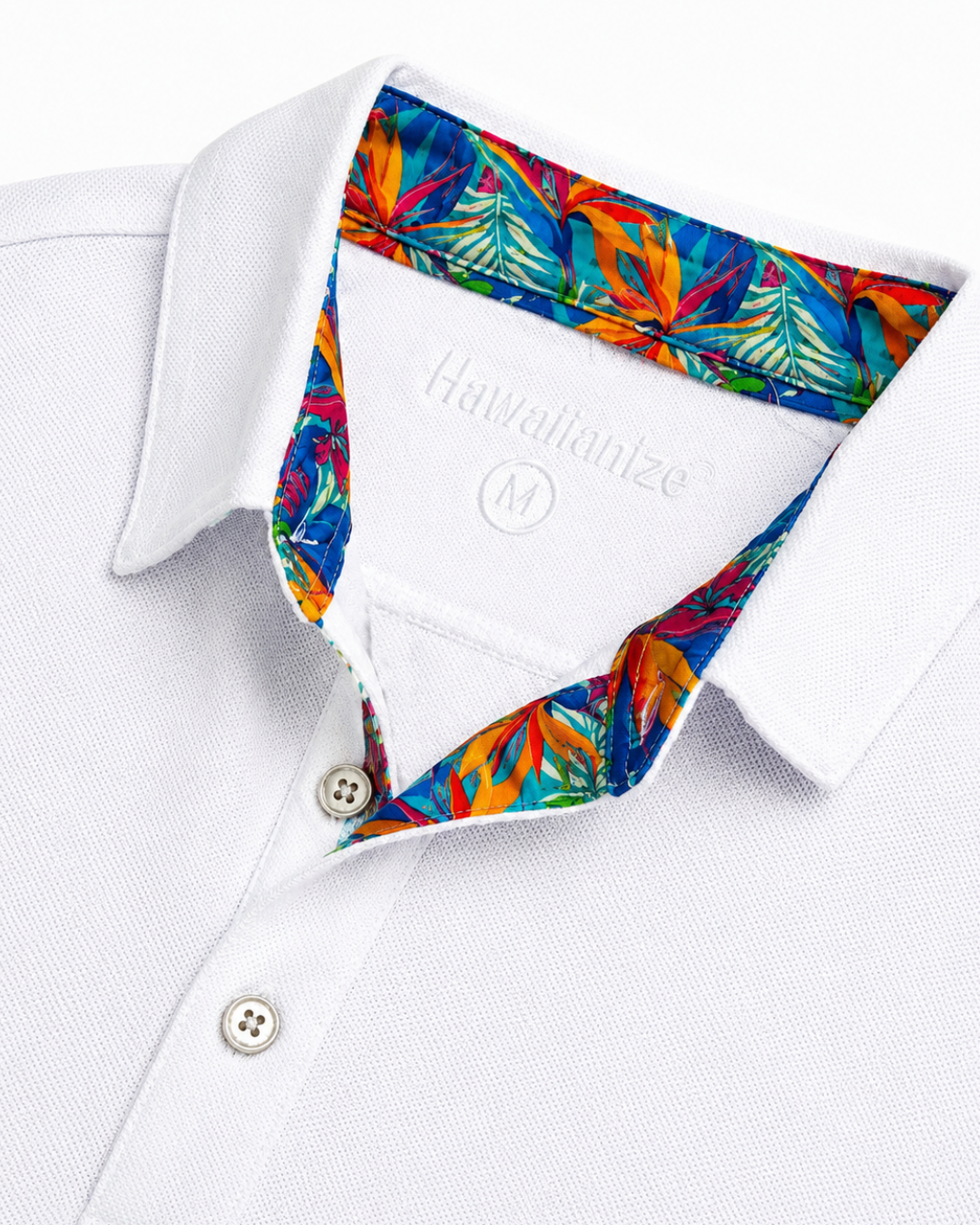 Hawaiianize Rainforest Polo - White