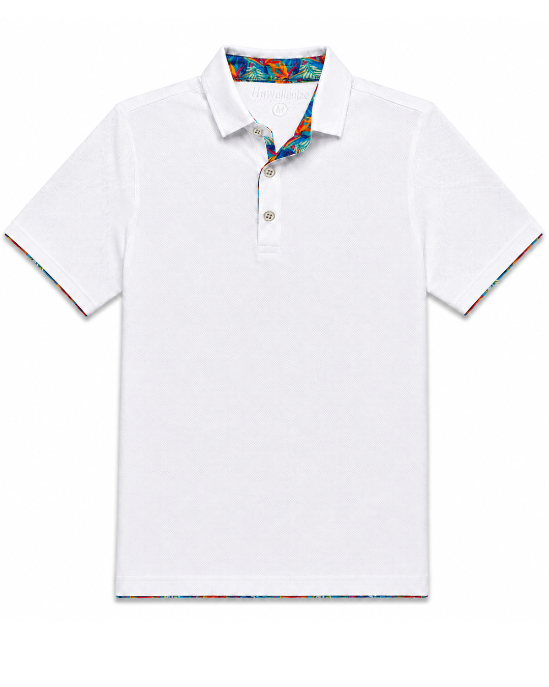 Hawaiianize Rainforest Polo - White