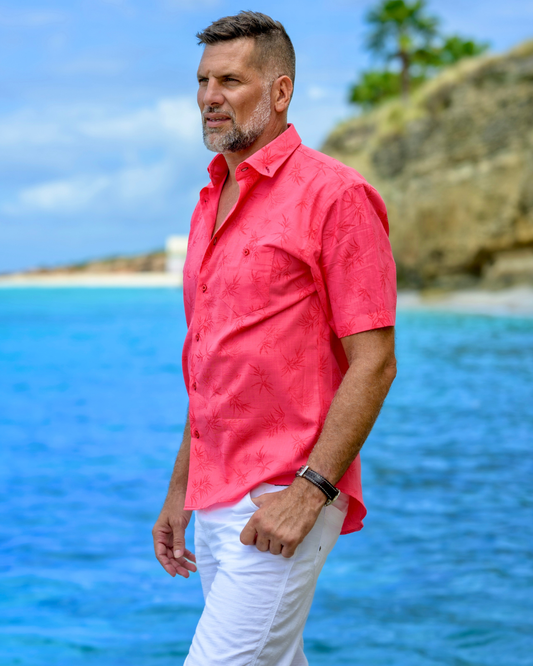 HAWAII Shirt - Hibiscus Red