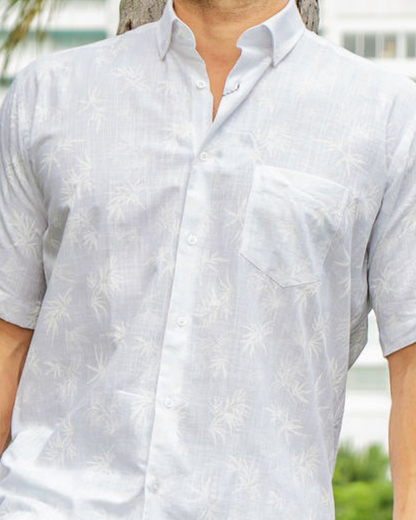 HAWAII Shirt - White Palm