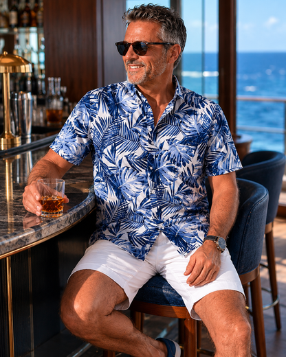 ALOHA Shirt - Ocean Blue