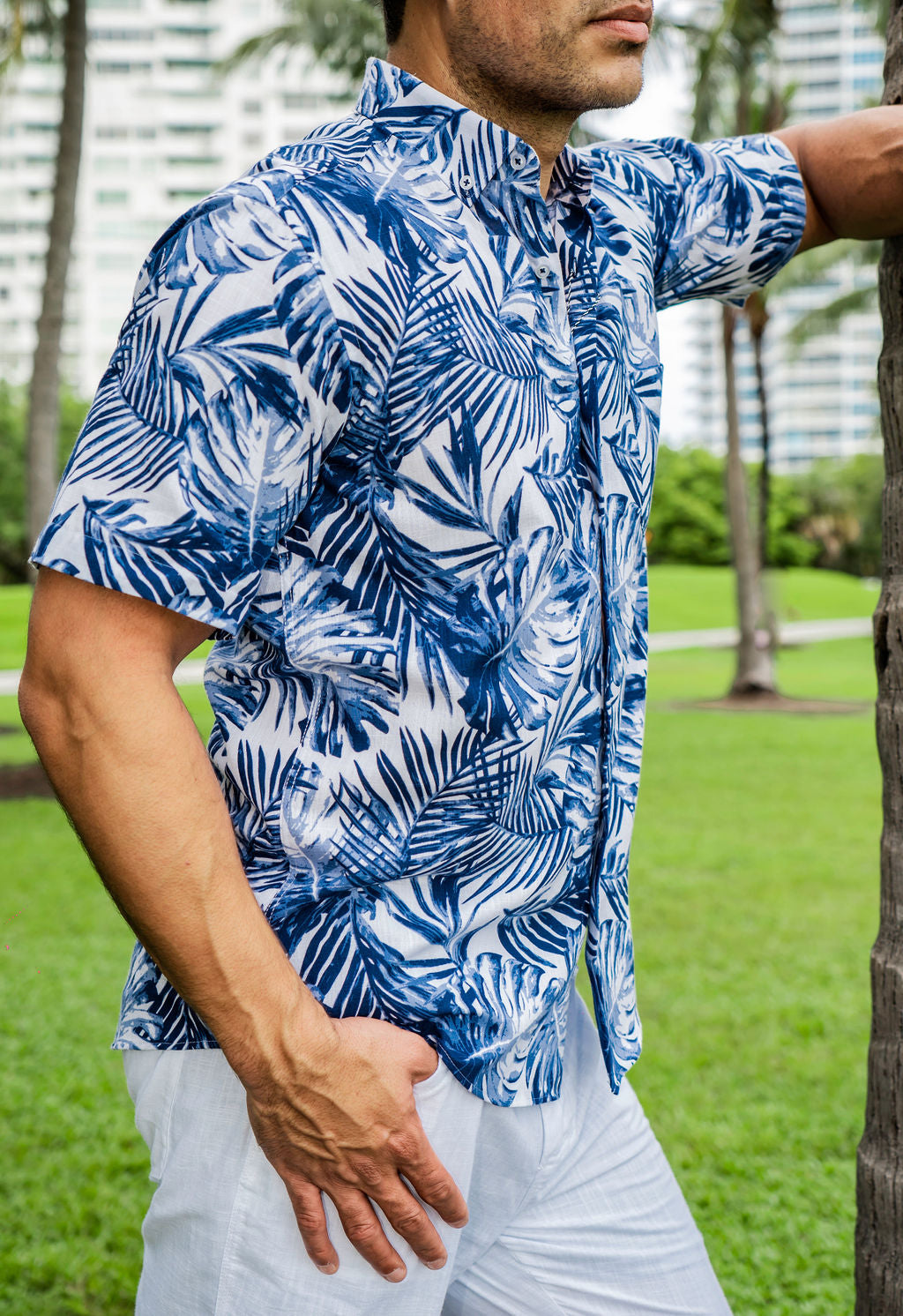 ALOHA Shirt - Ocean Blue