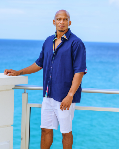 ISLANDER Shirt - Navy Blue