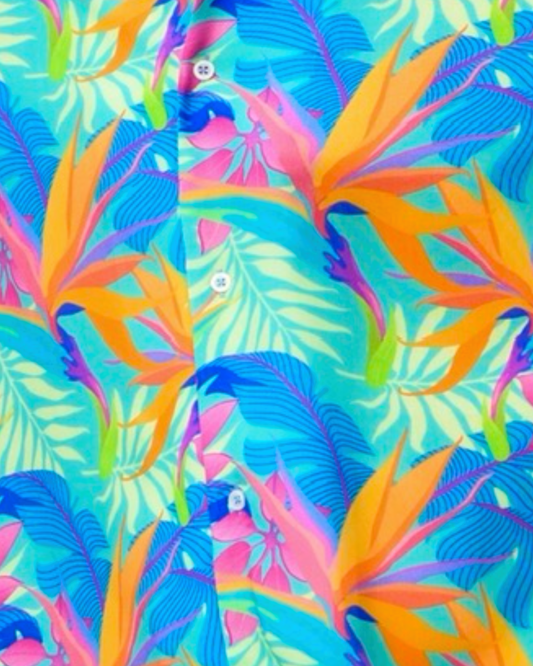 SHANGRI-LA Camp Shirt - Birds of Paradise