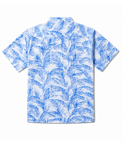 MAUI Camp Shirt - Palm Blue