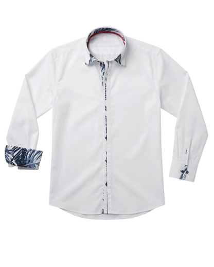 POLYNESIA Shirt Long Sleeve - Navy Blue
