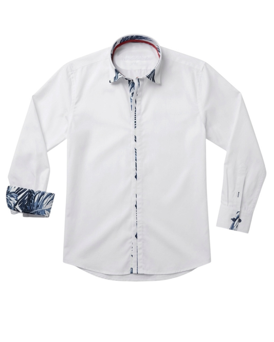 POLYNESIA Shirt Long Sleeve - Navy Blue