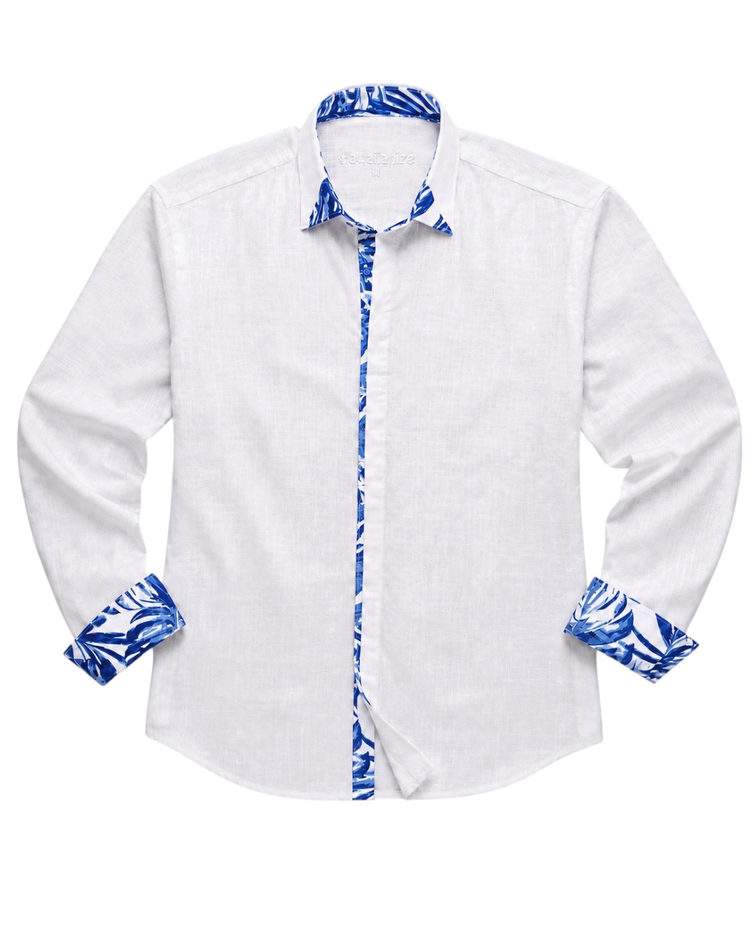 POLYNESIA Shirt Long Sleeve - Navy Blue