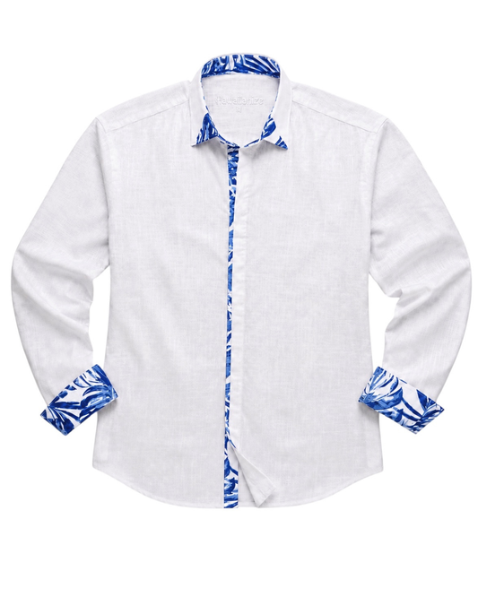 POLYNESIA Shirt Long Sleeve - Navy Blue