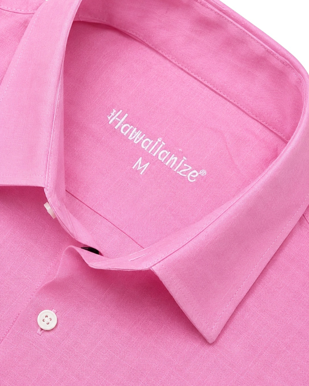 Horizon Linen Blend Shirt Long sleeves- Pink