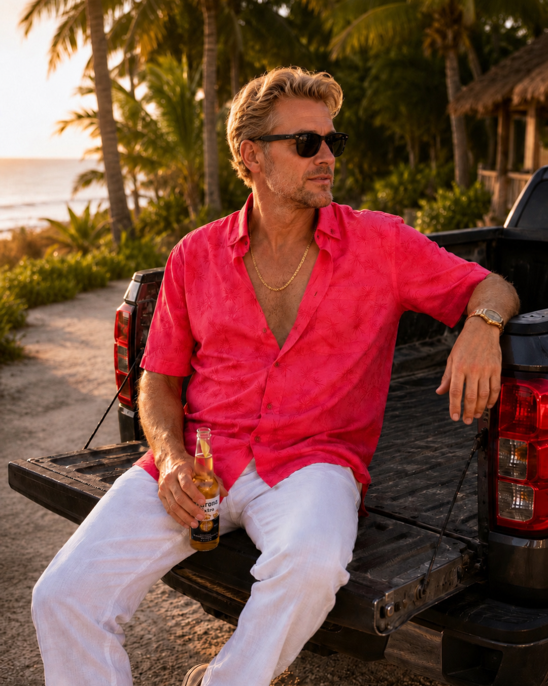HAWAII Shirt - Hibiscus Red