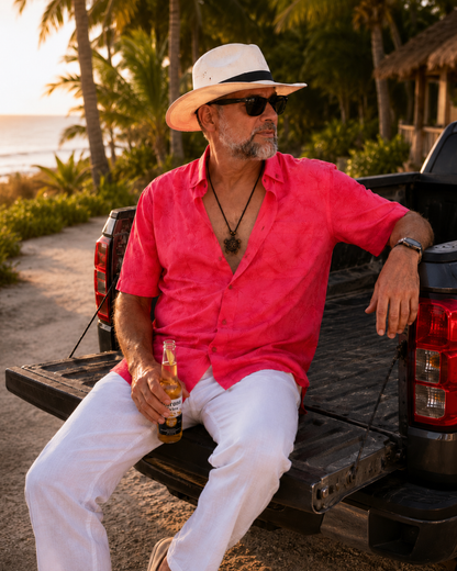 HAWAII Shirt - Hibiscus Red