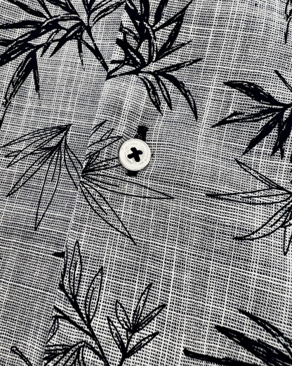 HAWAII Long Sleeve Shirt - Slate Gray Palm