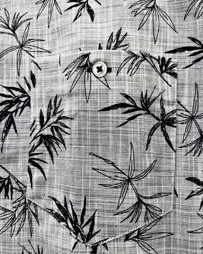 HAWAII Long Sleeve Shirt - Slate Gray Palm