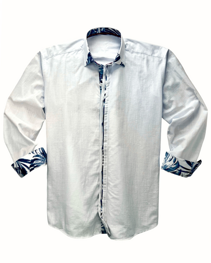 POLYNESIA Shirt Long Sleeve - Navy Blue